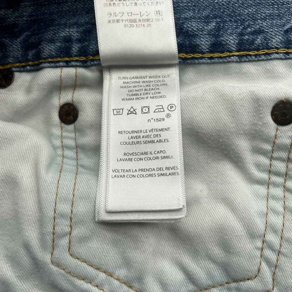 Polo Ralph Lauren Jeans Mens 38x30 (Tag 36x32) Hampton Relaxed Straight Stone